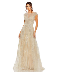 A Line Long Formal Evening Sequin Dress A Line Sequin Evening Mac Duggal 20524
