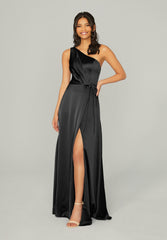 A Line Long Pleated Formal Dress MGNY Madeline Gardner New York 21754