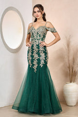 Adora 3156 Prom Mermaid Long Formal Applique Dress