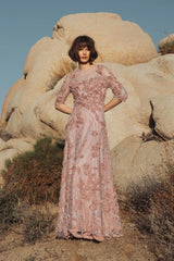 A Line Long Formal Lace Mother of the Bride Petite Dress Mac Duggal 9969016P