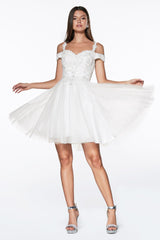 3/4 Sleeve Full-Length Evening Gown by LaDivine CD0132