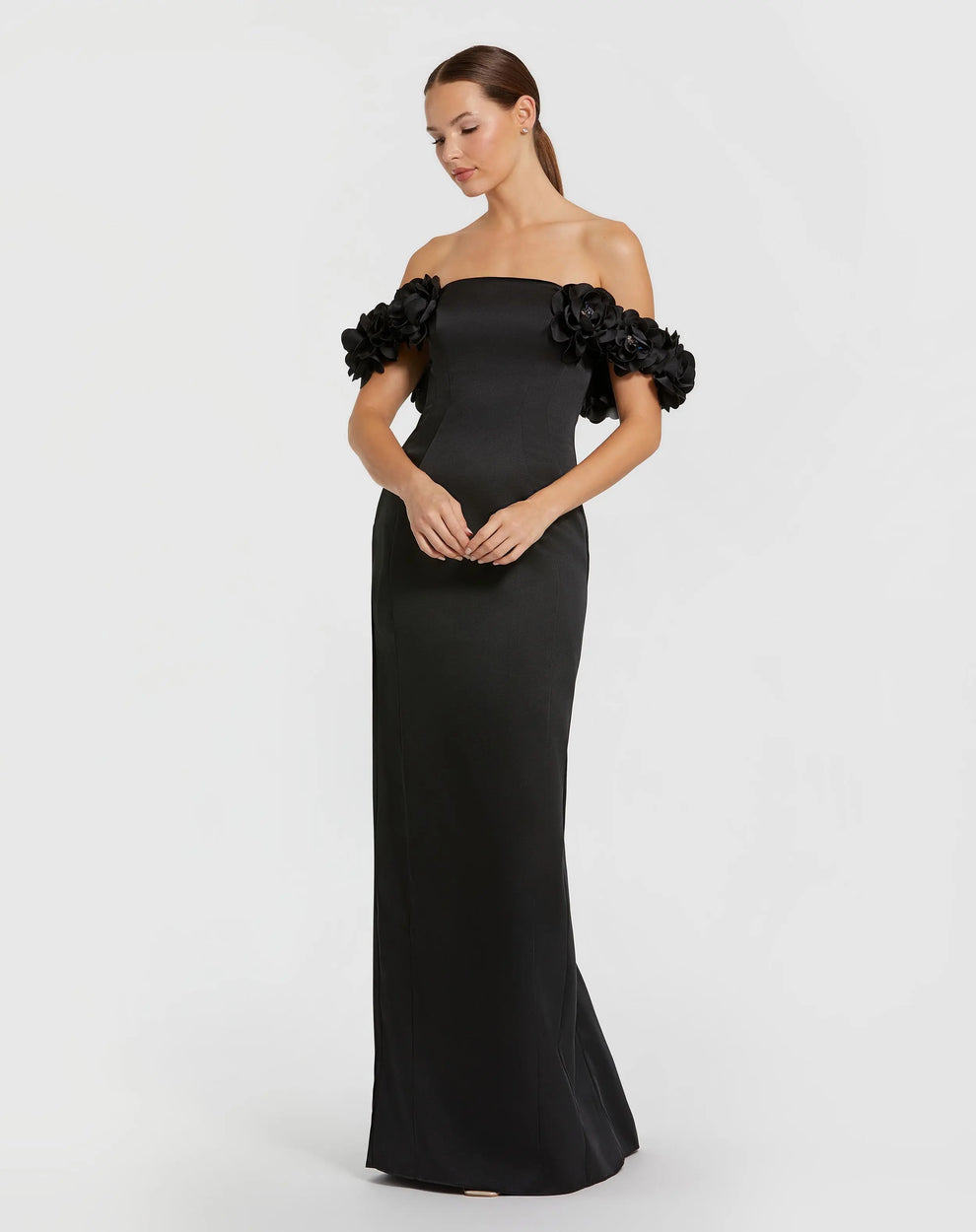 3D Floral Dress Long Formal Prom Mac Duggal 11872