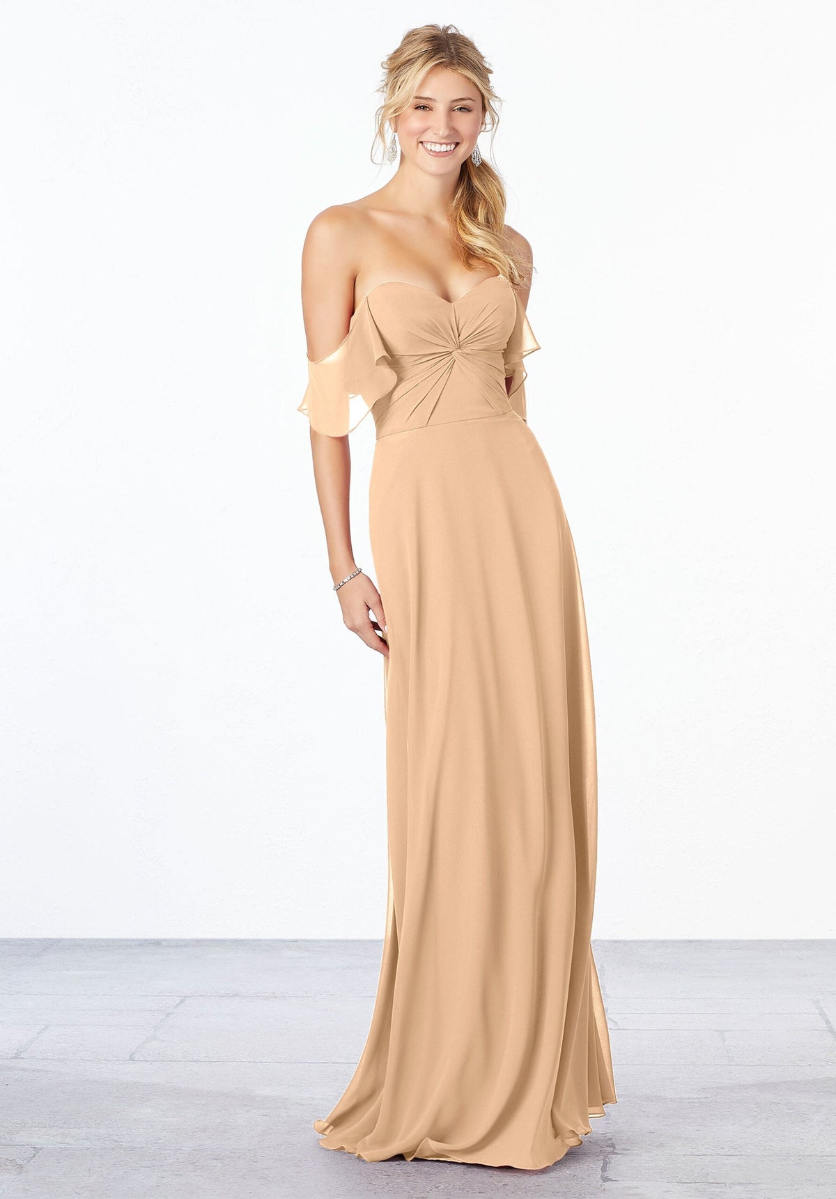 A Line Long Formal Evening Dress MGNY Madeline Gardner New York 21651