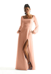 A Line Long Sleeve Formal Dress MGNY Madeline Gardner New York 21845