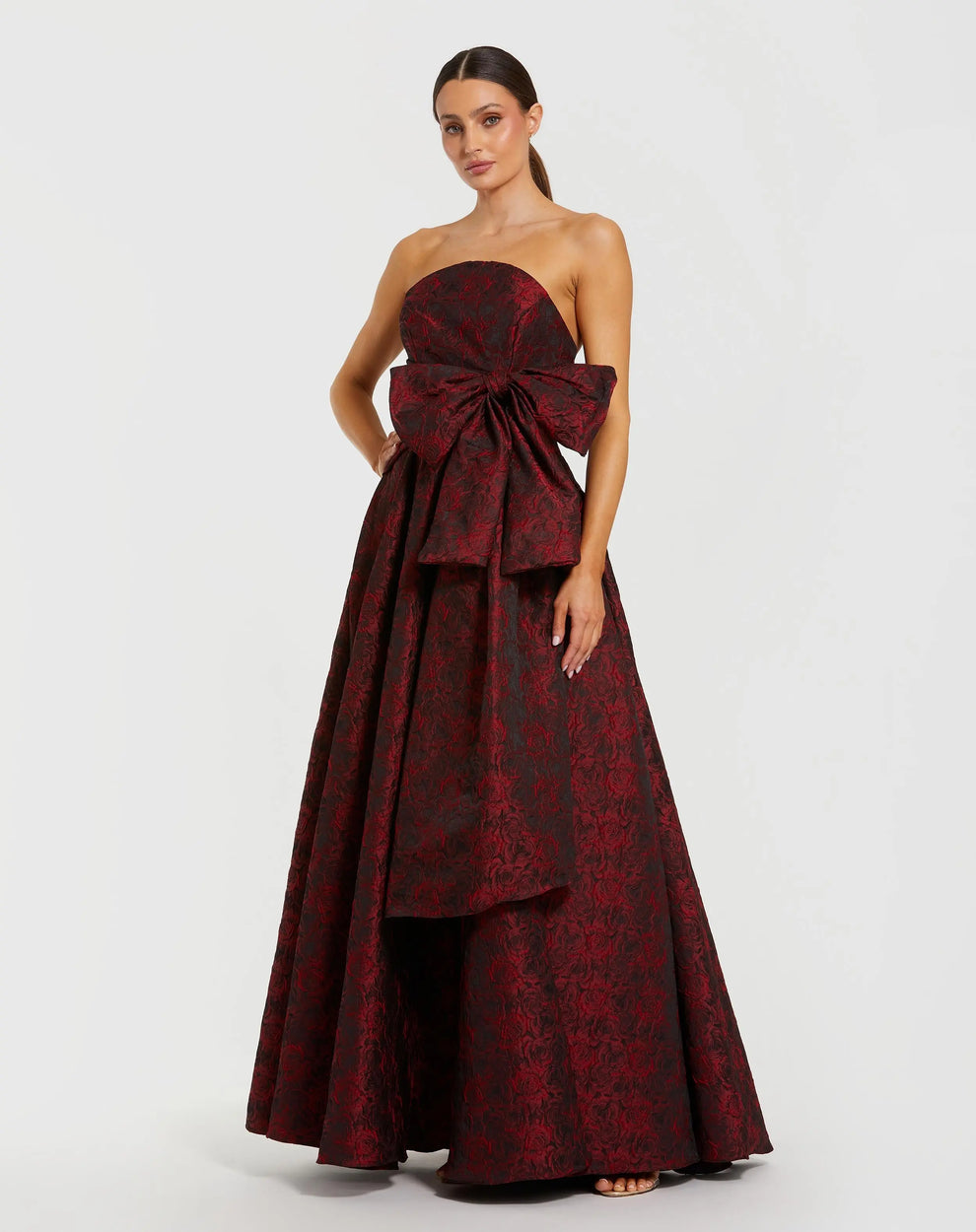 3D Floral Formal Dress Long Prom Mac Duggal 27725