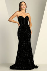 Adora 3112 Formal Long Glitter Sequin Prom Dress