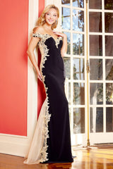 Adora 3117 Mermaid Long Formal Applique Prom Dress