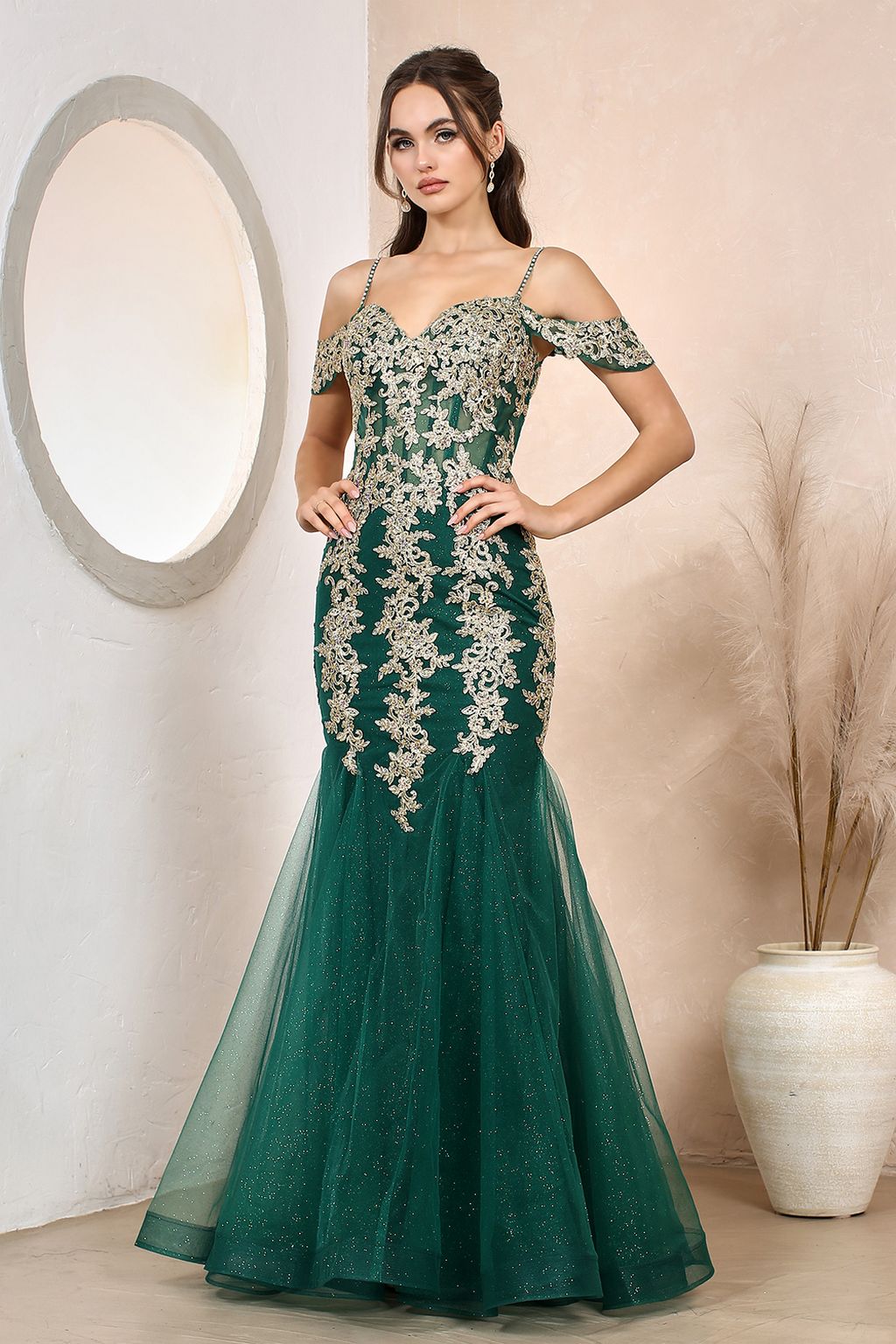 Adora 3156 Prom Mermaid Long Formal Applique Dress