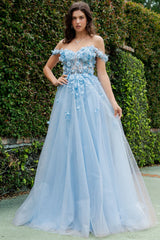 3D Floral Applique Long Formal Sequin Prom Dress Cinderella Couture 8403J
