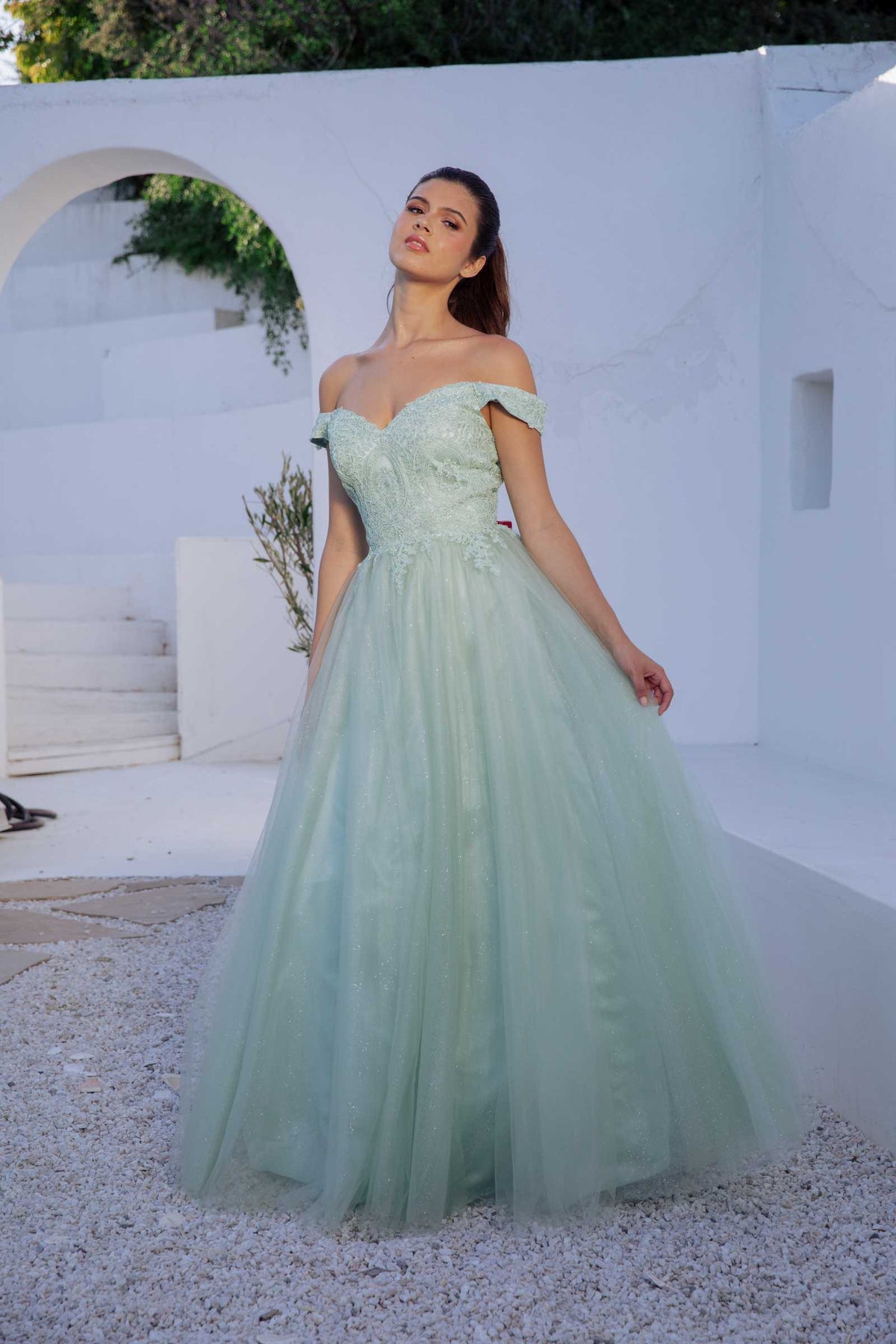A Line Lace Applique Long Formal Prom Dress Eureka Fashion 9899