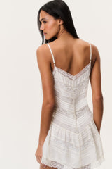 Bessette Silk Lace Mini Dress