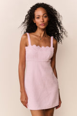 Willamina Lace Tweed Mini Dress