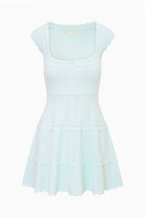 Laighton Stretch Pointelle Mini Dress - DUSTY LAGOON